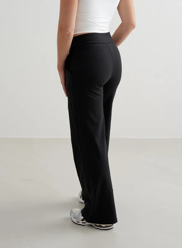 Black Sense Wide Pants