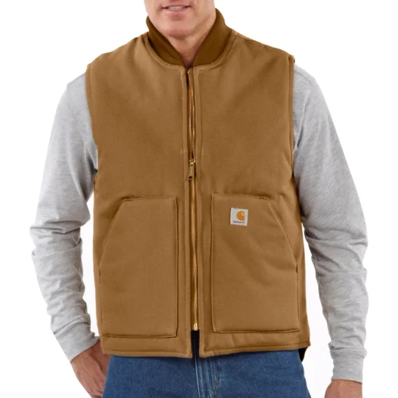 Carhartt Relaxed Fit Firm Duck Insulated Rib Collar Vest V01