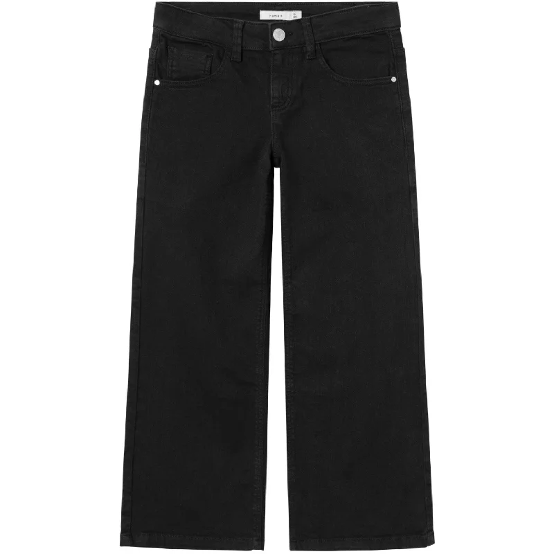 Name It Black Rose Wide Twill Pants Noos