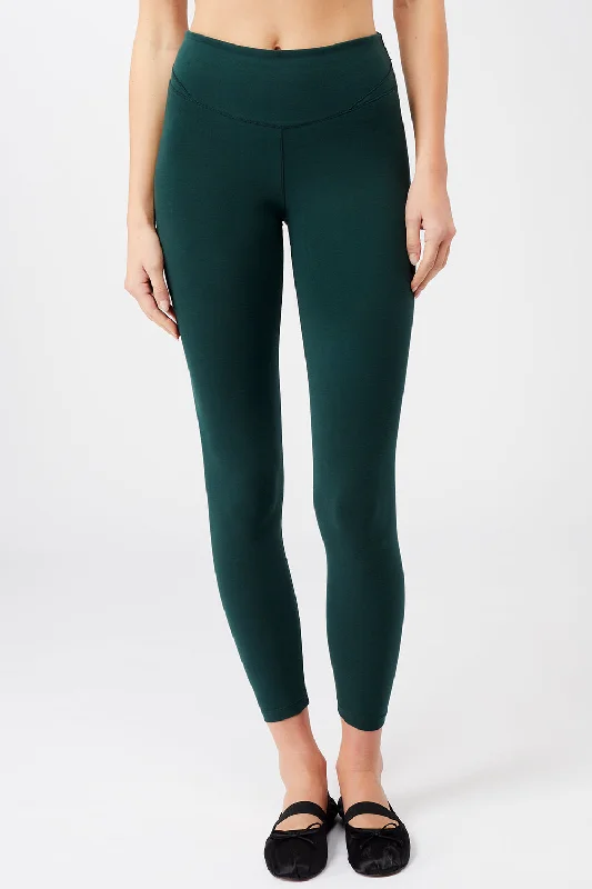 Cropped Yoga Pant (Seaweed), GOTS