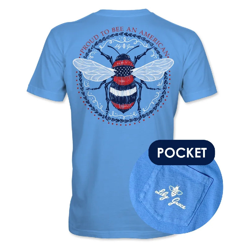 Bee American- Patriotic Bumblebee T-Shirt