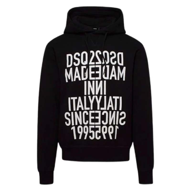 Dsquared2 Made In Italy Since 1995 Black Hoodie