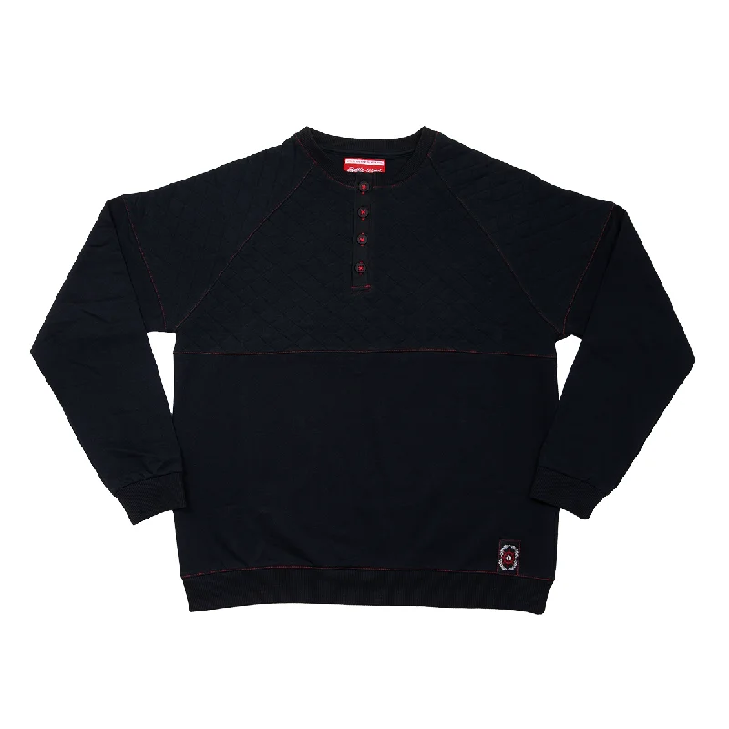 Fjord Stone Black Henley Long Sleeve Shirt