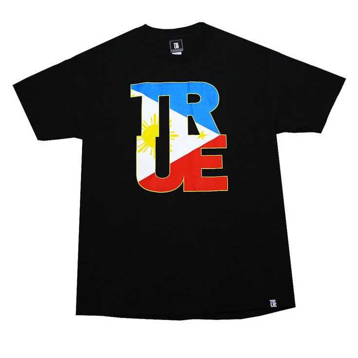 Mens True Logo Fill Pinoy T-Shirt Black