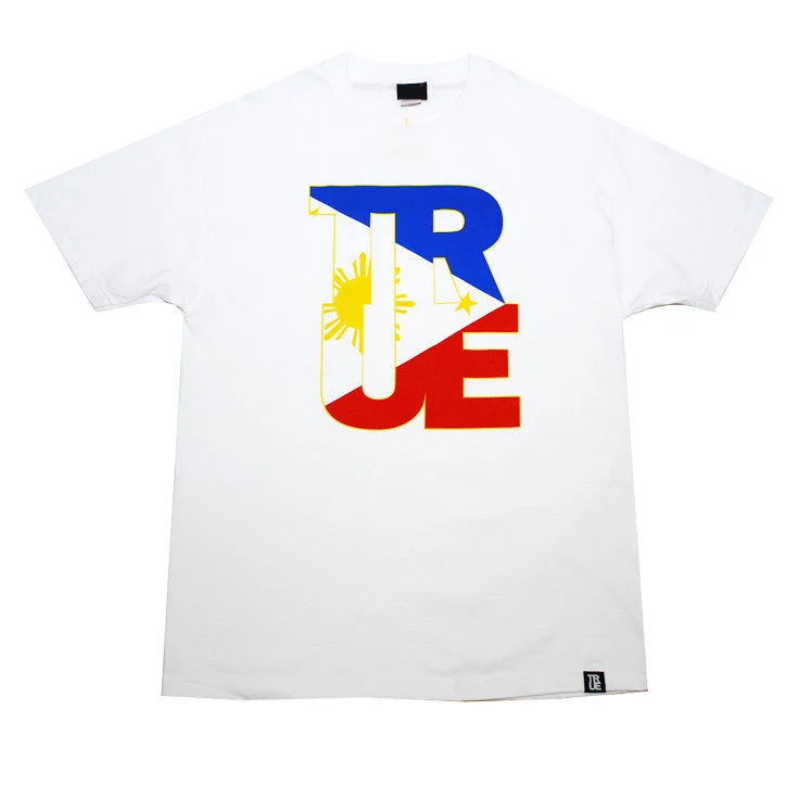 Mens True Logo Fill Pinoy T-Shirt White