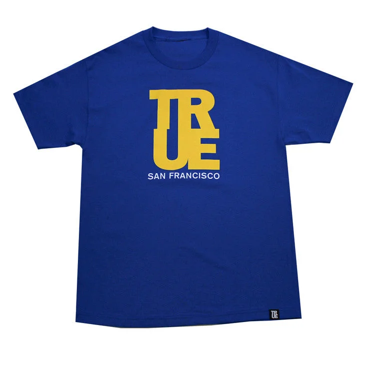 Mens True Logo SF T-Shirt Royal / Yellow