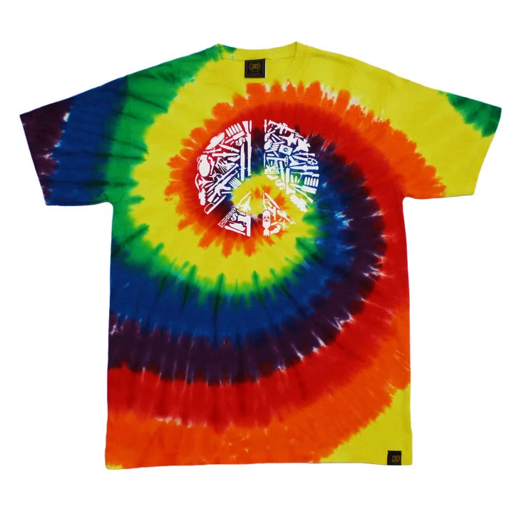 Mens True No Peace T-Shirt Tye Dye