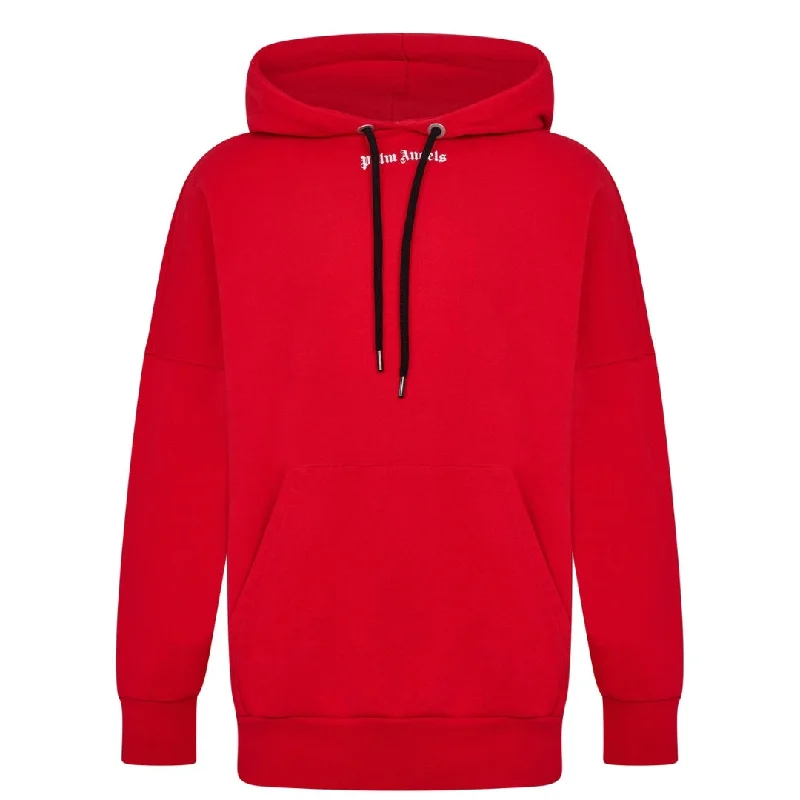 Palm Angels Classic Logo Red Hoodie