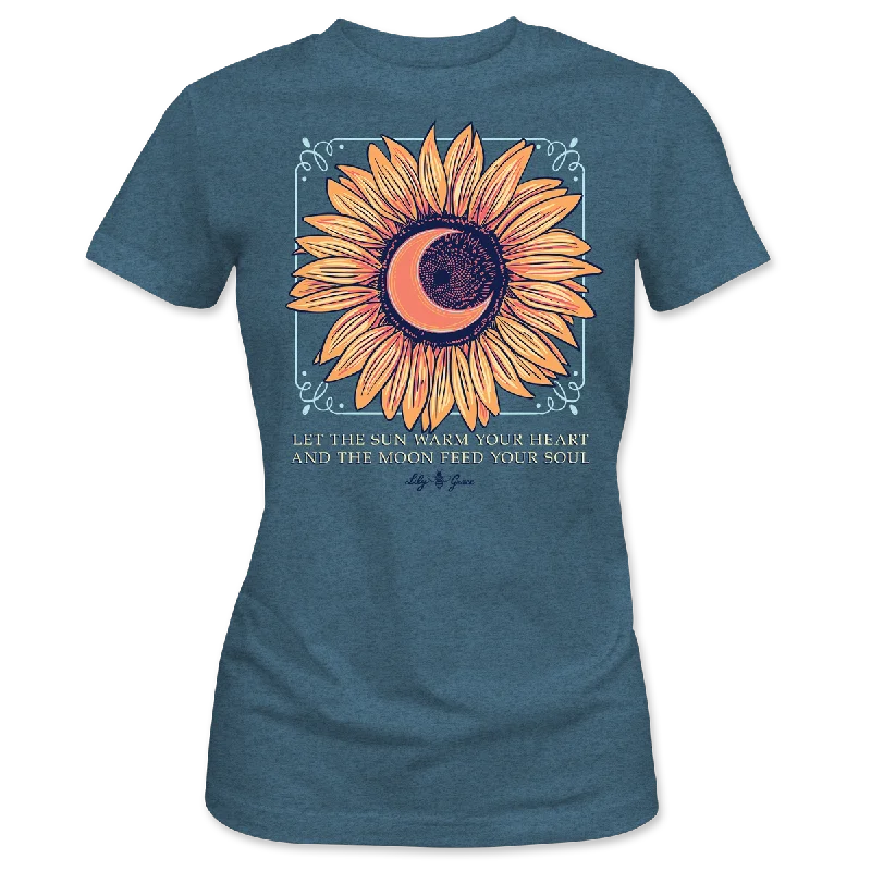 Sunflower Moon- Celestial Bloom FRONT PRINT T-Shirt