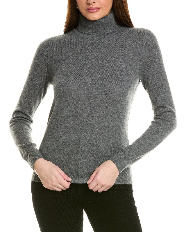 Amicale Cashmere Basic Turtleneck Cashmere Sweater