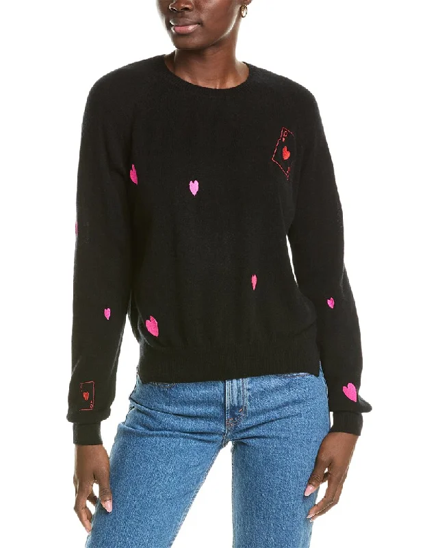 Brodie Cashmere Wool & Cashmere-Blend Queen Of Hearts Sweater