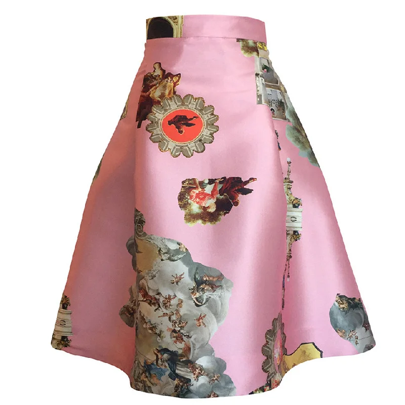 Sicily powder pink short skirt