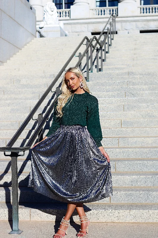 The Star-struck Metallic Skirt