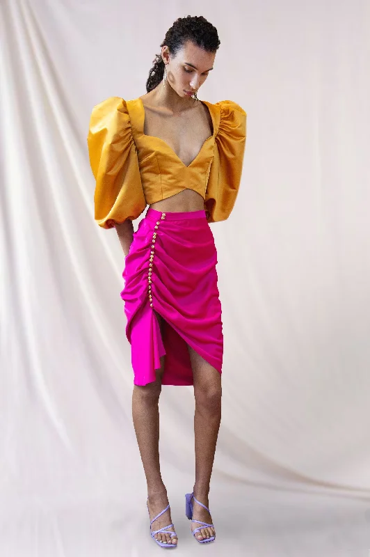 Venus Sati Fuchsia Midi Skirt