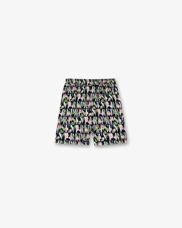 Floral Represent Shorts - Black