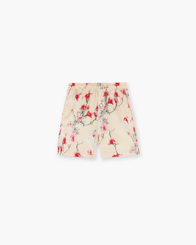 Floral Shorts - Cream