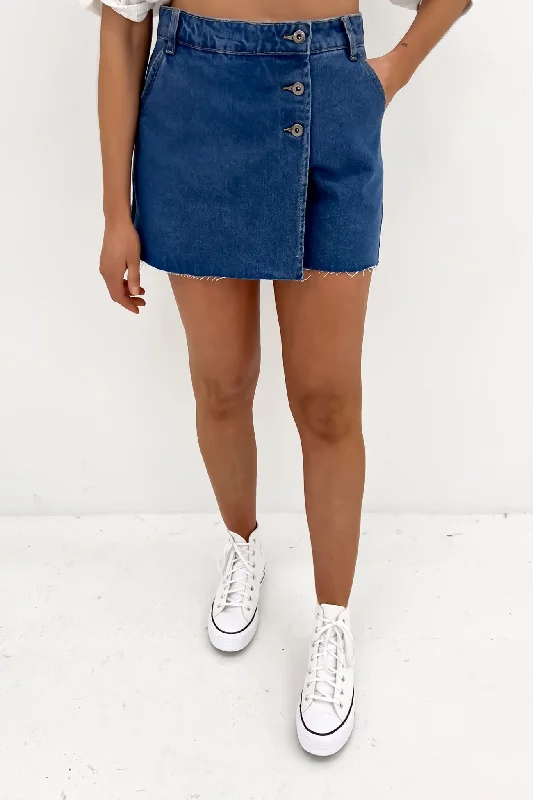 Shelby Denim Skort Dark Blue