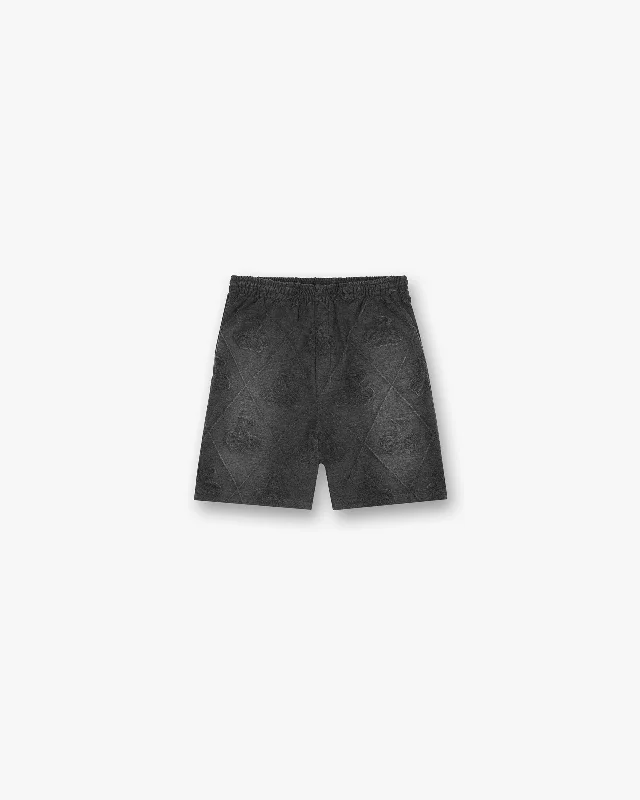 Towelling Short - Jet Black